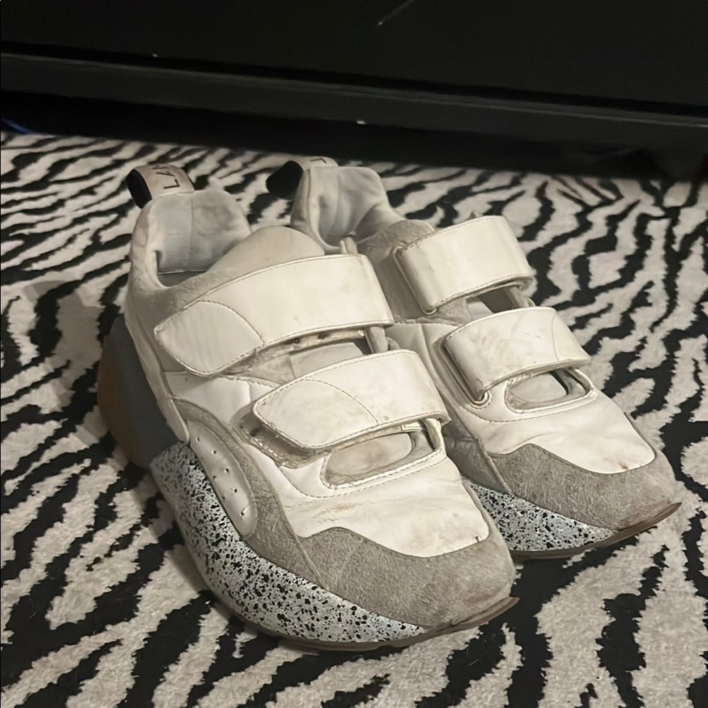 Stella McCartney White and Gray Sneakers